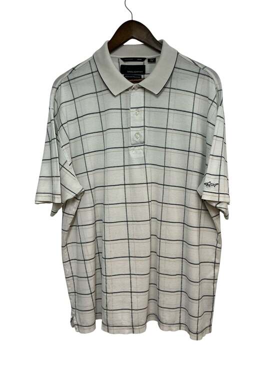 Greg Norman Other - Greg Norman Men's 60/2 Double Mercerized Cotton Windowpane Plaid Polo Shirt